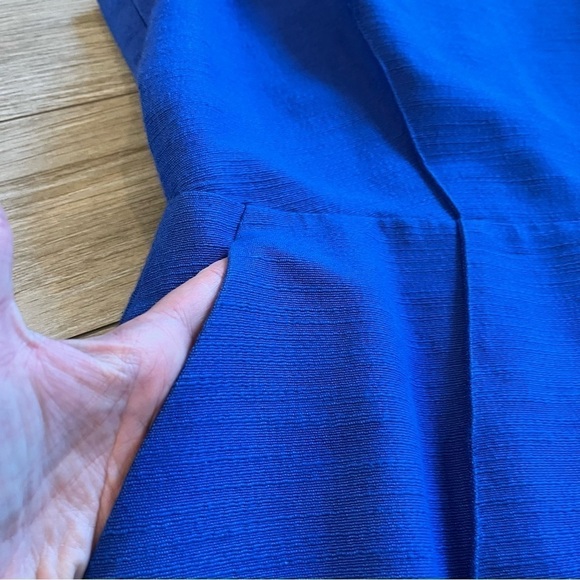 Jones New York Vibrant Blue Sleeveless Midi Dress - Picture 3 of 14